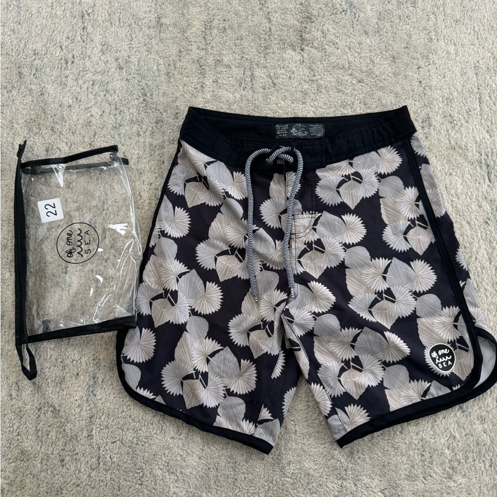 Of One Sea Dried Palms Retro Boardshorts - Youth 22